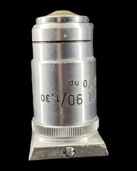 Vintage Reichert Austria Nr. 359596 Fluor Oel 190/0 np Microscope Objective