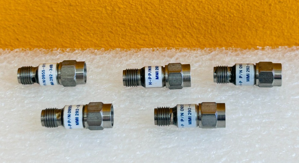 Midwest Microwave (5 piece) 8 GHz, 2/3/4/6/10 dB, Fixed Attenuator Set. Tested!