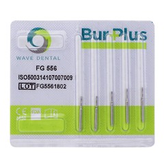 WAVE Dental Carbide Burs Straight Flat End Bur FG 56 57 555 557L Friction Grip