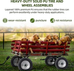 Durable 10-Inch Solid Rubber Tire & Wheel Set – Ideal for Hand Trucks & Carts