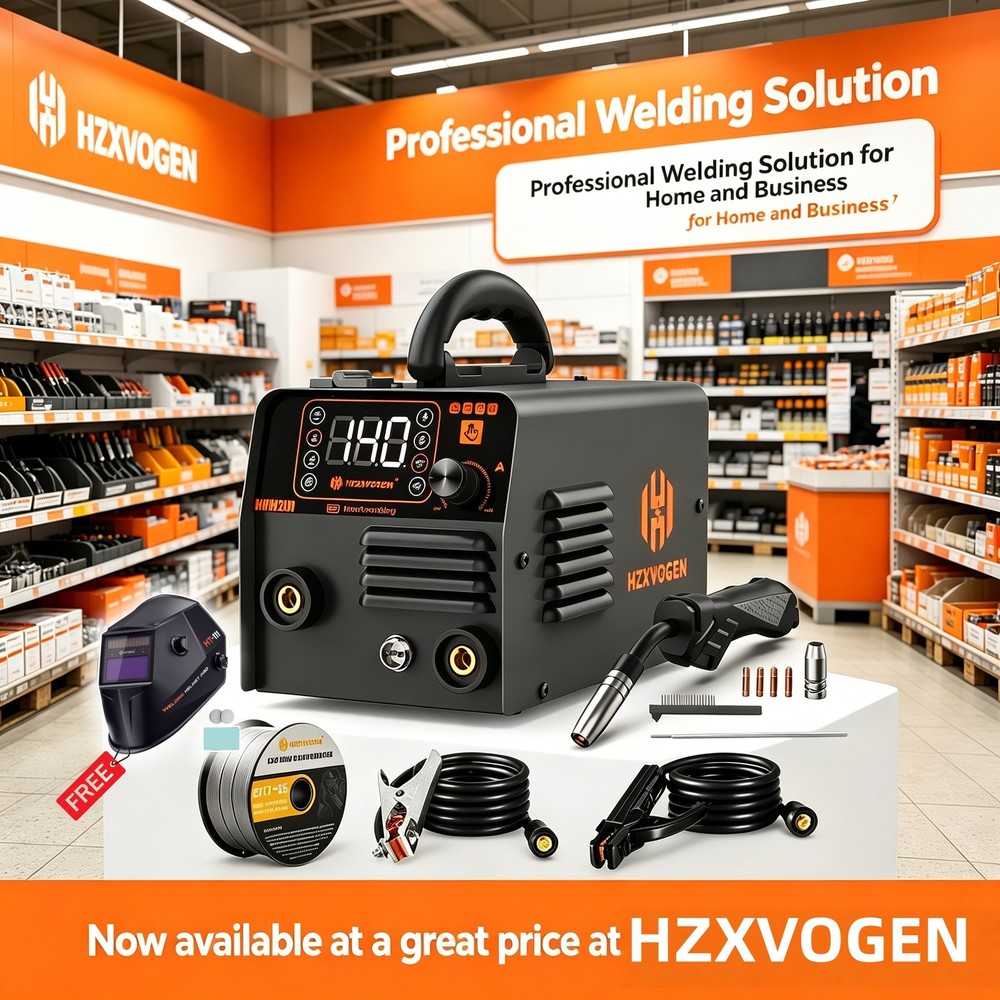 HVM200 2in1 MIG Welder Flux- Core Wire, 110V Gasless MIG Stick MMA IGBT Inverter