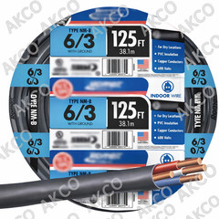 125 ft 6/3 NM-B Copper Indoor Electrical Cable w/ Ground Residential Wire