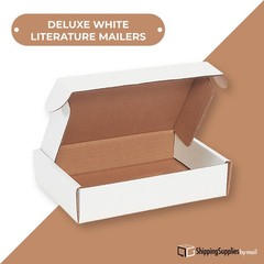 18 x 12 x 4″ White Deluxe Literature Mailers ECT-32B 25/Case