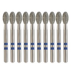 Zirconia Cutter Dental Diamond Burs FG Friction Grip Egg Football for High Speed