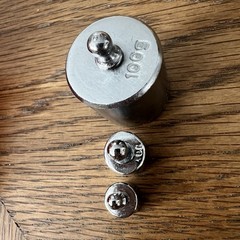 Calibration Weights Set 100g 10g 5g for Physical Laboratory, Medical, Dental