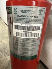 Buckeye 5 Pound 5F SA Halotron I Fire Extinguishe