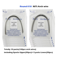 Dental Orthodontic Arch Wire Rectangular Round Ligature Tie Elastic Rubber Bands