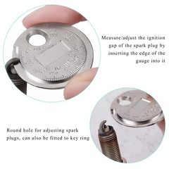 2PCS Spark Plug Measuring Tool, Wire Spark Plug Gauge Gapping Tool Scaled fro…