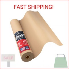 Bryco Goods Jumbo Kraft Paper Roll – Brown – 18″ x 2100″ (175′) – USA Made – Sui