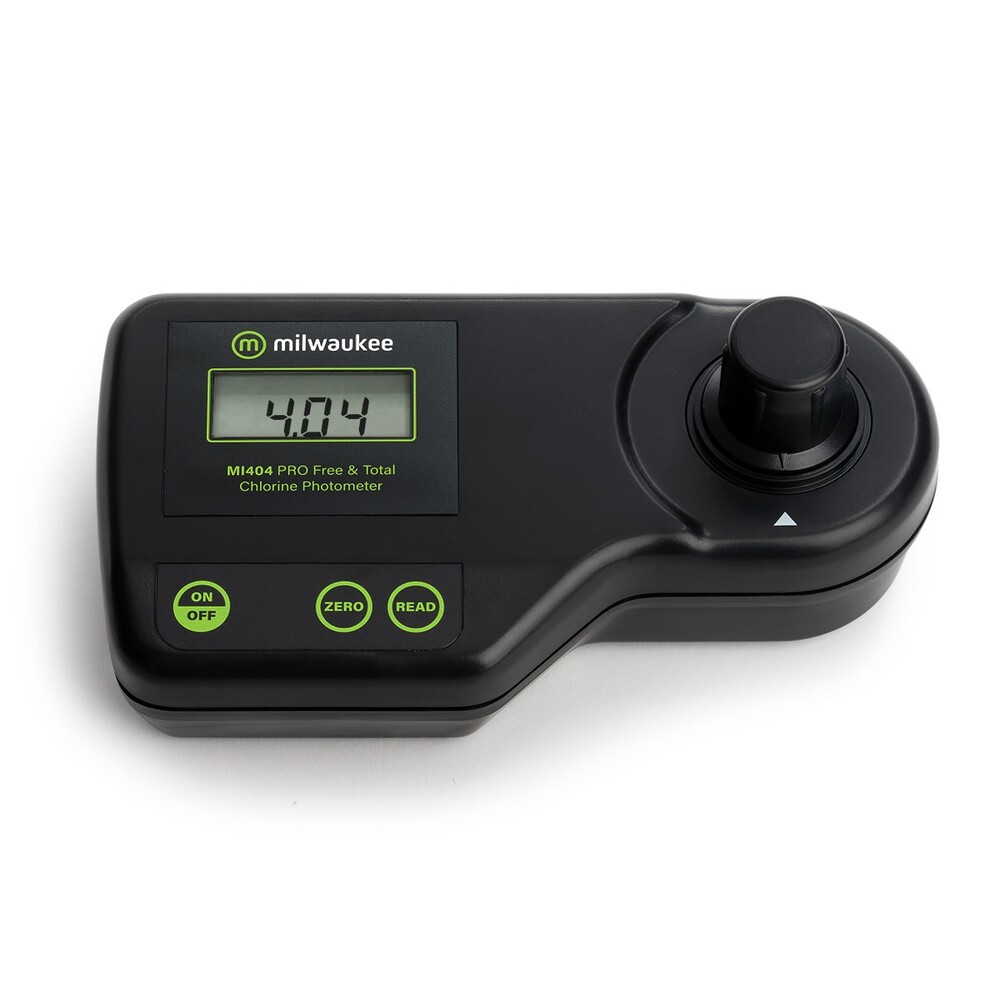 Milwaukee MI404 Free & Total Chlorine PRO Photometer for Water Analysis,