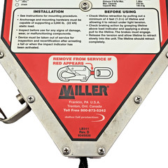 Miller RL50/50 MightyLite Self-Retracting Lifeline Fall Protection Web Lanyard