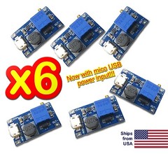MT3608 DC 2A Step Up Power Boost Module 2v~24v Converter Arduino US – 6 pcs