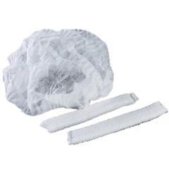 100-1000pcs Disposable Hair Net Non-Woven Head Bouffant Hair Cap 24″