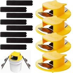 4-PACK Bucket Lid Mouse Rat Trap Bucket Mousetrap Catcher US FAST SHIPPING🔥