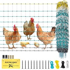 New Portable Electric Poultry Netting Fence for Chickens Ducks Geese 41.5″x164′