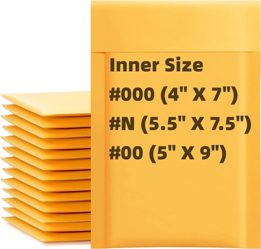 Kraft Bubble Mailers Padded Shipping Bags Protection Self-Seal Envelope Cases