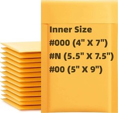 Kraft Bubble Mailers Padded Shipping Bags Protection Self-Seal Envelope Cases