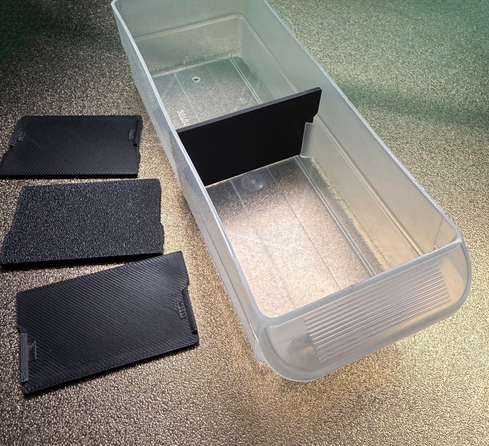 Akro-Mils Dividers for 10164 – BLACK – Dividers only – 3D Printed
