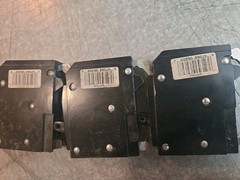 3 Qty Square D QOT1515 Tandem 15 Amps 120/240 Volts Circuit Breaker. FREE SHIP