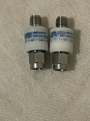 Lot of 2 Midwest Microwave DCB-3511-MF-SMA Inner-Outer DC Blocks 18.5GHz