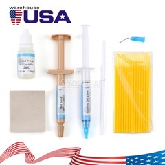 Dental Orthodontic Adhesive Light Cure Band Cement Shade Blue Glue Kit for Brace