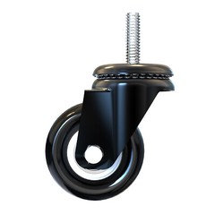 2 Inch Office Chair Casters Wheels Rubber Swivel Replacement Heavy Duty Secure