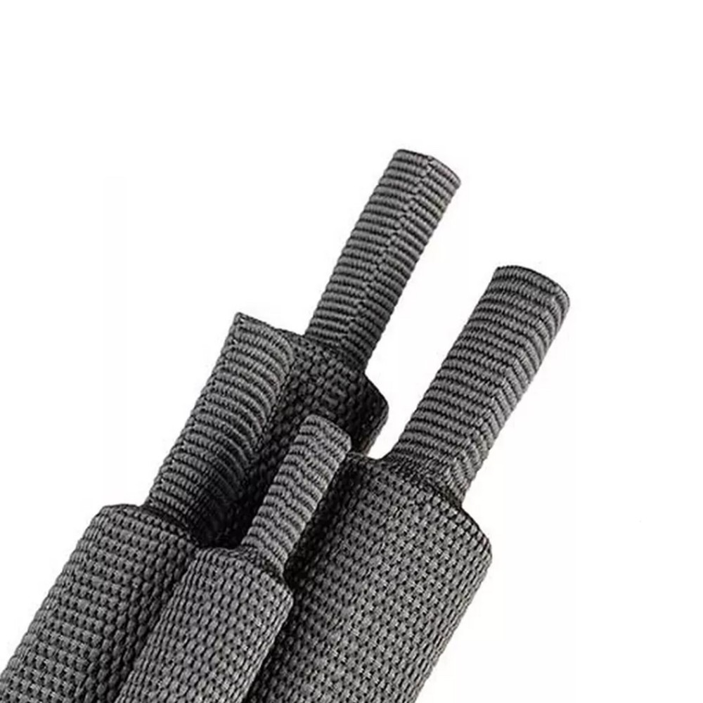 96&300 Inches Black 2:1 Heat Shrink Braided Sleeve Cable Sheath Fabric Tubing