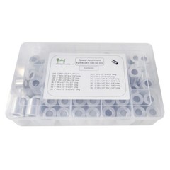 Aluminum Spacer Standoff Bushing Assortment Kit 1″ OD x 1/2″ ID (102 pcs)