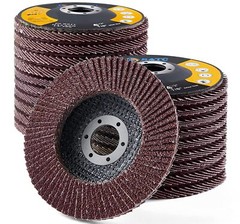 SATC 4.5inch 28PCS Aluminum Oxide Flap Discs P40/60/80/120Grinding Wheel Sanding