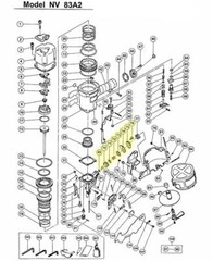 CoFast® High Quality Feed Piston Set 877-709 8 parts Aftermarket Hitachi NV83A2