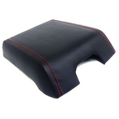 Center Console Armrest Faux Leather Cover Red Stitch Ford F150 15-17 F15-1519