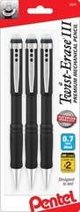 Comfort Grip Mechanical Pencil Pack Of 3 Erasable Lead Ideal For Office School