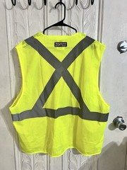 Body Guard Hi-Visibility Yellow/Gray Reflective Safety Vest Hi-Vis