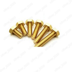 Fine Thread Brass Hexagon Bolts Hex Head Screws M8 M10 M12