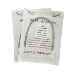 Dental Ortho Heat Thermal Activated Niti Rectangular Arch Wire Natural Form
