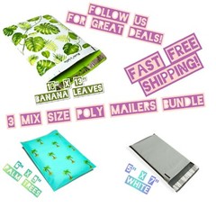 35 Poly Mailers Three Mix Size Variety Pack
