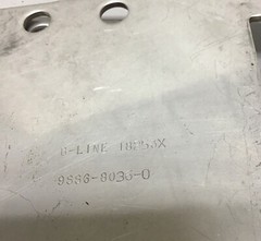 Lot of 6 B-Line 9SS6-8036 Horizontal Adjustable Splice Plate, Stainless, 6″ (R90