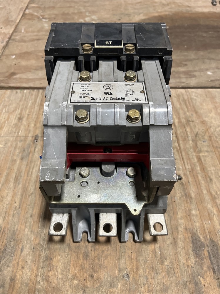 WESTINGHOUSE GCA530 SIZE 5 AC CONTROL CONTACTOR