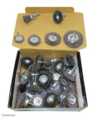 40-PC WIRE WHEEL BRUSH SET – assortment – air tools, die grinder, drill