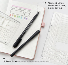 Bullet Dotted Journal Notebook, A5 Leather Hardcover, 176 Numbered Pages 100GSM