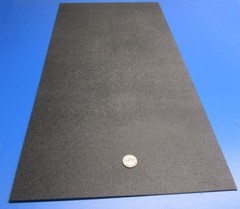 ABS Sheet Haircell Textured, 1 Side, Black, .062″ (1/16″) x 12″ x 24″, 4 Units