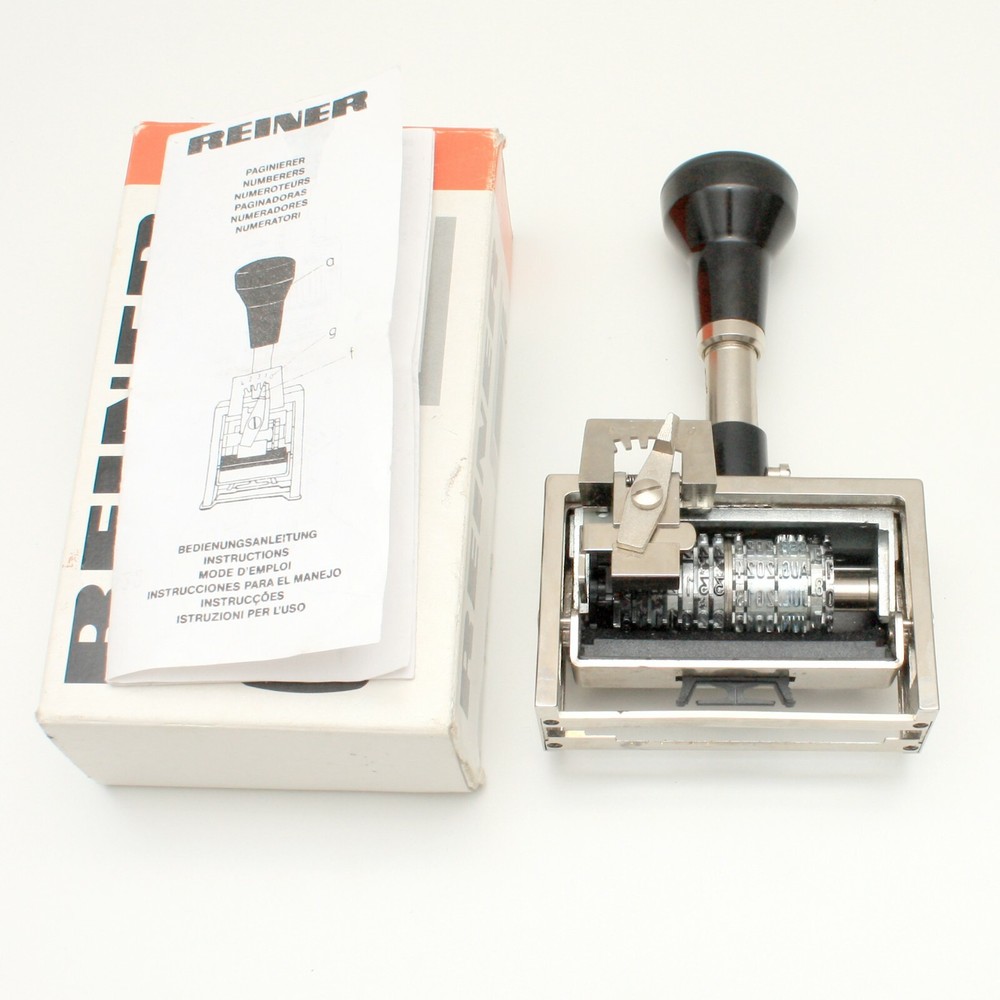 Reiner Industrial Automatic Numbering Machine Dater Numberer Model 9 Germany