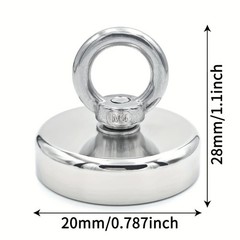 Super Strong Neodymium Fishing Magnet Hook N52 Heavy Duty Rare Earth Magnet with