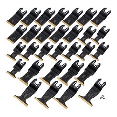 Multi Tool Blades -30Pcs Oscillating Tool Blades for Metal Wood Plastic Titanium
