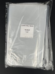 200 PLASTIC BAGS Clear T-Shirt Flat Open Top Packing Poly Bag 1Mil
