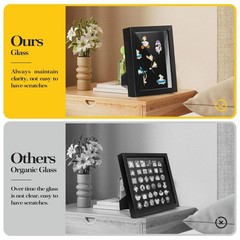 Black Lapel Pin Display Case, 6×8 Shadow Box Frame for Walls and Desktops,Sha…