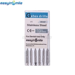 10PKs Dental Endo Peeso Reamers/Glidden Gates Spiral Burs Root Canal 1#-6# files