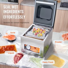 VEVOR Chamber Vacuum Sealer Commercial Vacuum Sealing Bag Packing Machine 260W