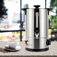 2.11-Gallon Stainless Steel Coffee Urn Commercial Dispenser for Tea Coffee Cater