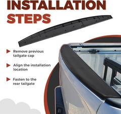 Tailgate Molding Cap Spoiler Compatible with 2009-2019 Dodge Ram 1500 2500 3500